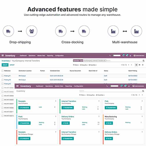 Odoo Inventory MDI